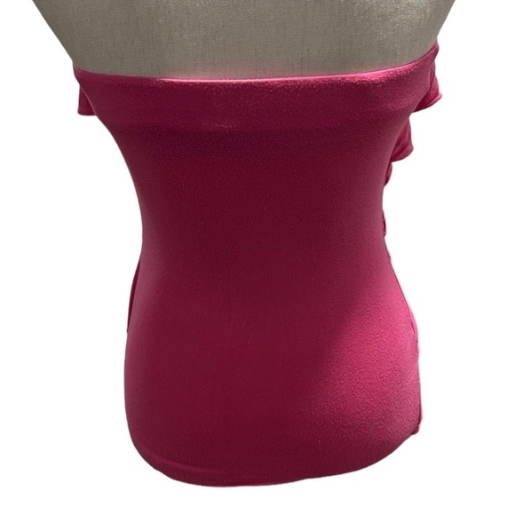 {INC} Pink Ruffled Tube Top - Picture 2 of 3